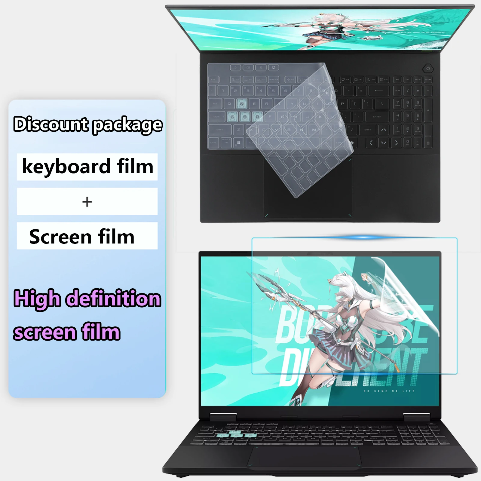 Фото Матовая антибликовая защитная пленка для экрана ноутбука ASUS TUF Gaming A18 2026/25 FA808F/PR/PP/PM/UM/UP/UH с диагональю 18 дюймов №2