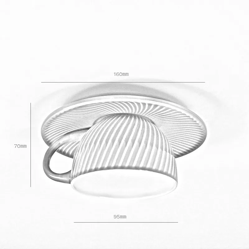 Потолочные светильники в современном простом стиле из керамического материала