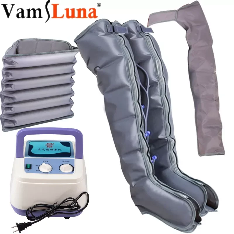 

NEW2023 Tall Man Extended Version Air Pressure Massager 6 Chambers Handheld Controller Blood Circulation Pump Wrap Foot Massager