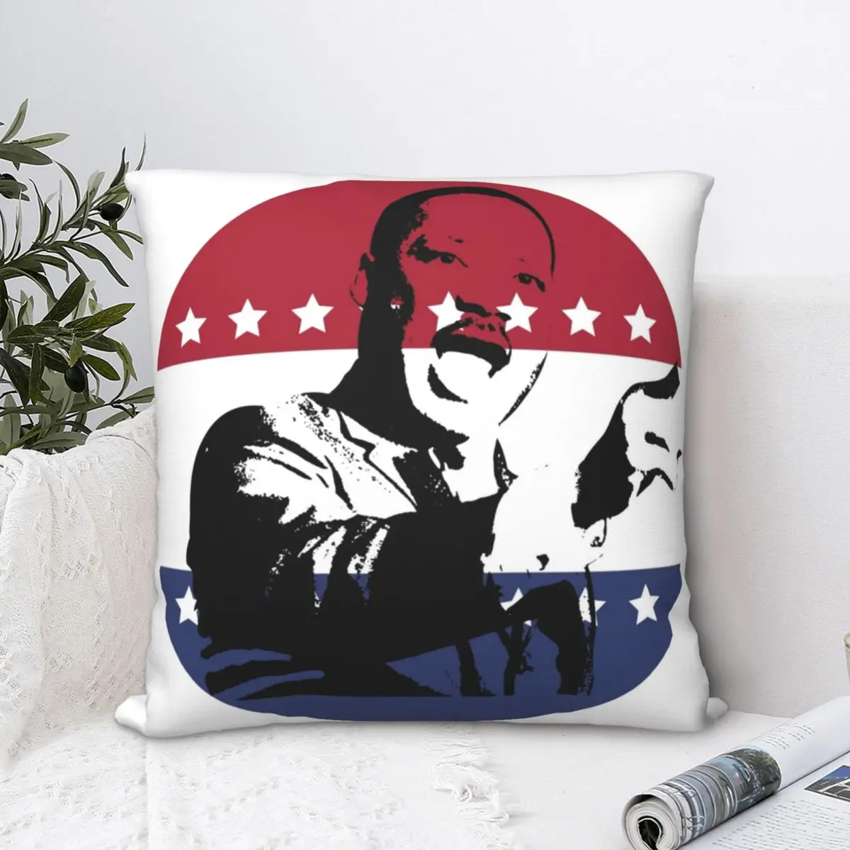 Квадратная подушка Martin Luther King Jr. Day чехол для подушки удобная из полиэстера