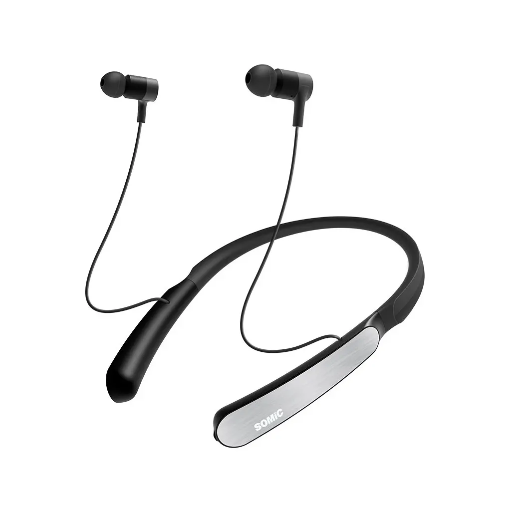 

Somic Wireless Earphone Hand Free Earbud Multifunctional Neckband Earbuds