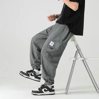 2022 mens cargo pants straight cotton hip hop sweatpants casual joggers harajuku trousers
