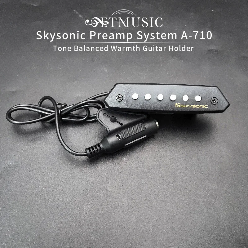 

Skysonic Preamp System A-710 Humbucker Sound Hole Pickup Tone Balanced Warmth Guitar Pick Holder