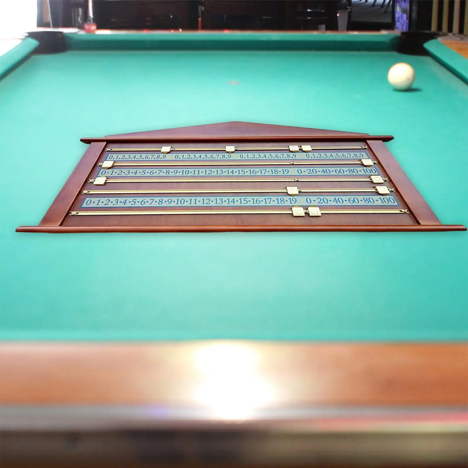 

Wooden Snooker Billiard Score Board Accessories Device Counters Shuffleboard