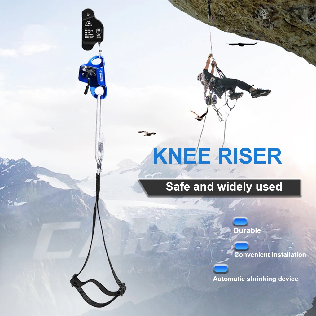 

Knee Ascender Reliable Climbing Rope Professional Safety Harness Emergency Supplies Trees Climb Ropes for Mountaineering