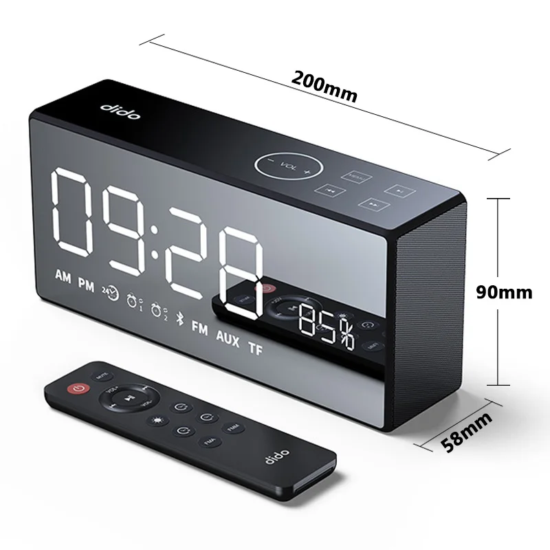 

X9 HiFi Bluetooth Speaker Heavy Bass Wireless Stereo Sound Boombox Speakers subwoofer Column support LED Time Display Clock