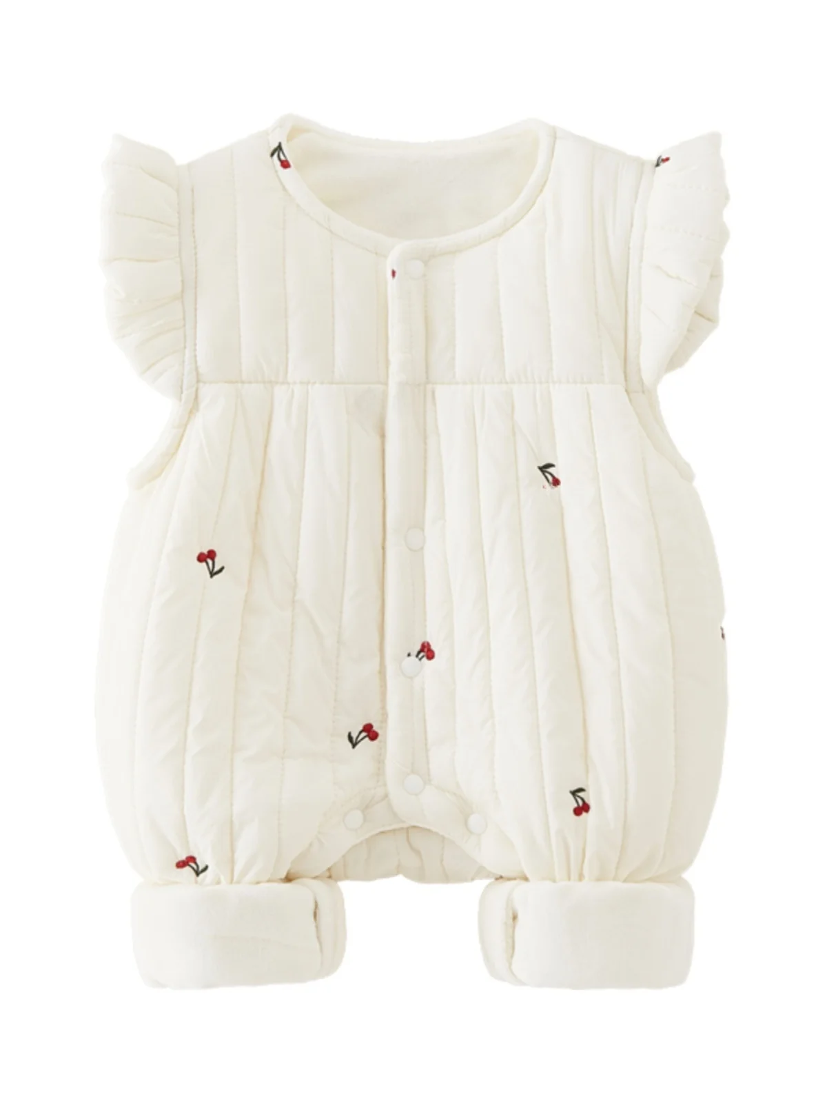 Одежда для малышей осенне-зимняя одежда стеганый теплый цельный жилет на