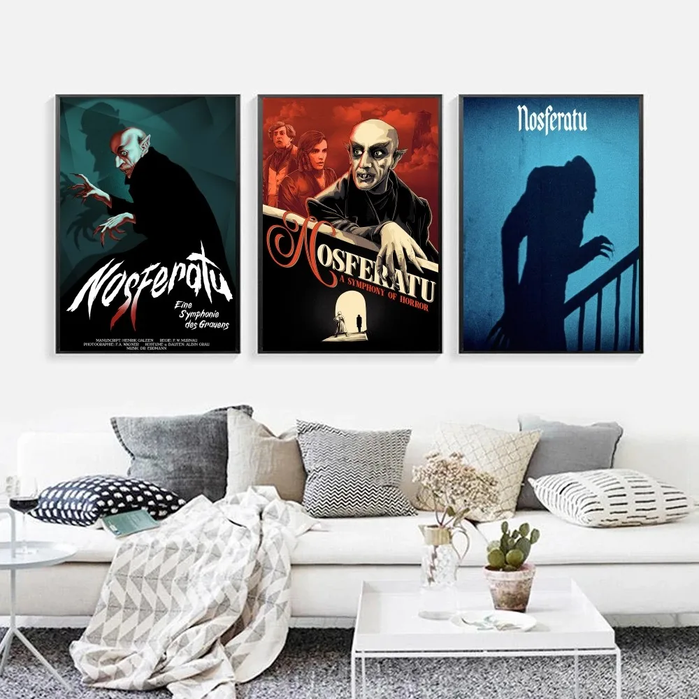 Nosferatu Movie Poster Kraft Club Bar Paper Vintage Wall Art Painting Bedroom Study Big Szie Stickers