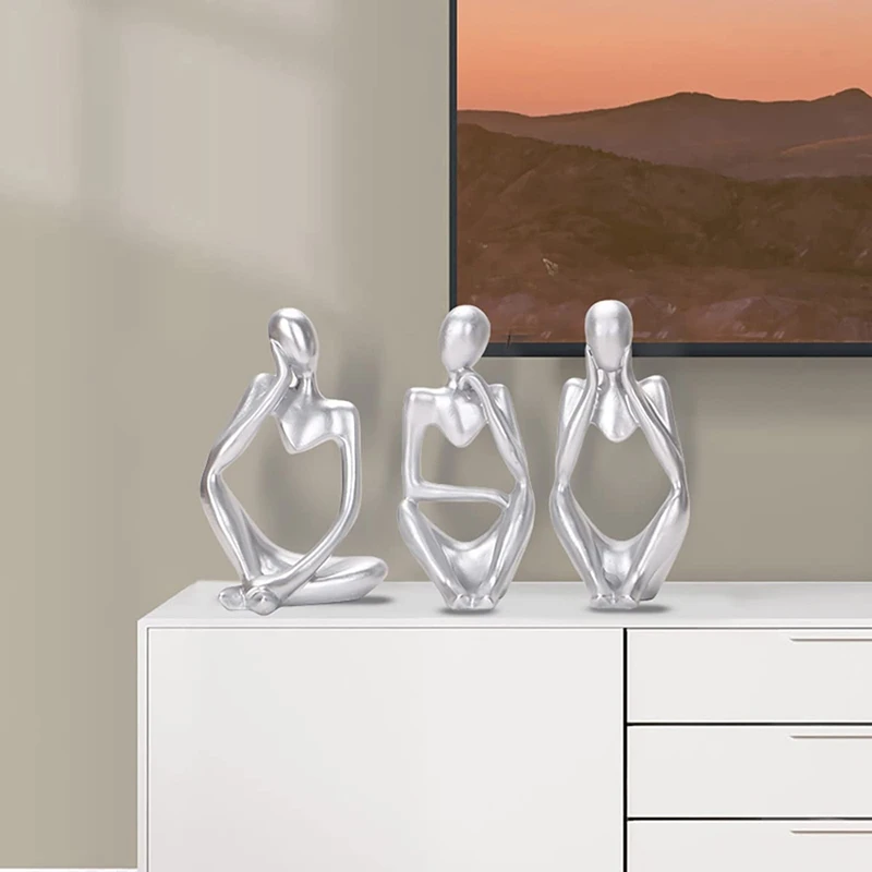 Постамент! Абстрактная статуя Мыслитель Декор для домашнего офиса, книжной полки или столешницы.