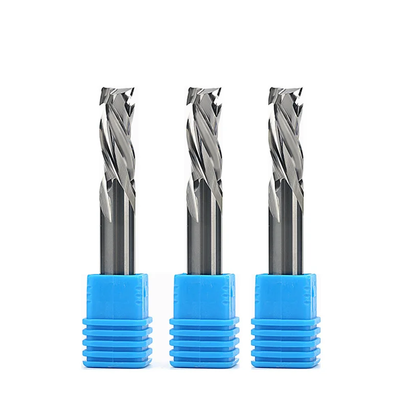 

milling cutter woodwork UP &DOWN Cut 2 Flutes Spiral Carbide Milling Tool, CNC Router, Compression Wood End Mill Cutter Bits