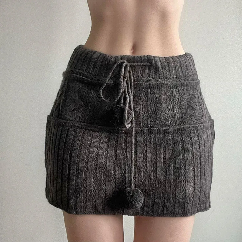 

Шерстяная Юбка на шнуровке в стиле ретро для девочек