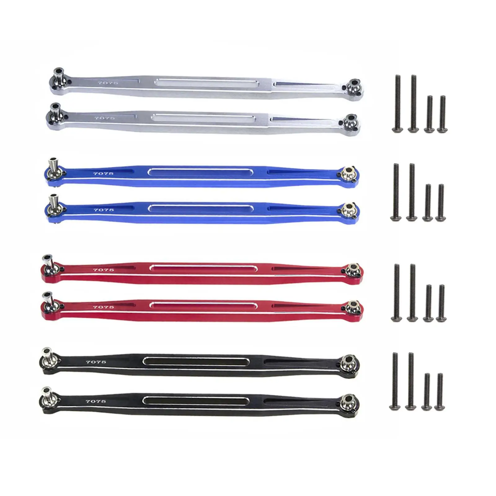 

2Pcs Metal Front Steering Servo Link Professional Steering Servo Linkage Tie Rod for 1/5 1/6 8S Xrt 8S DIY Accessories