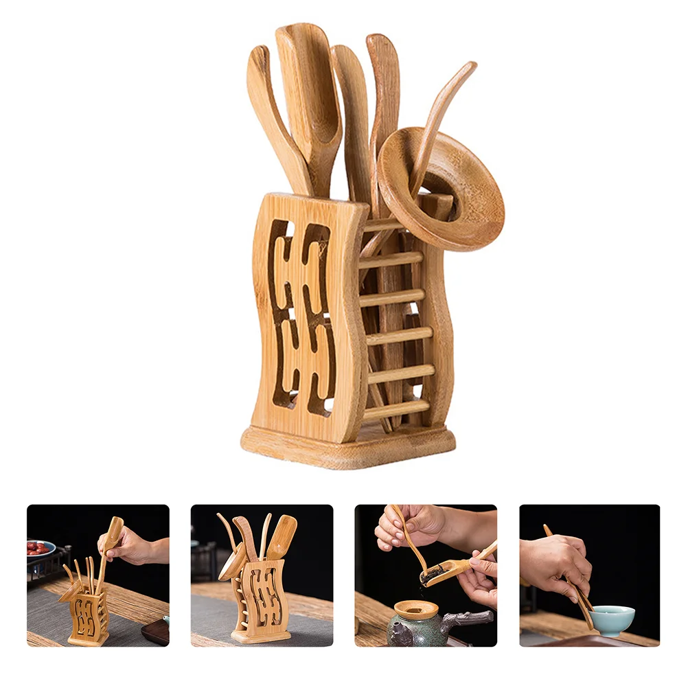 

Tea Setcha Gongfu Ceremony Tools Accessories Chinesekung Fu Utensil Toolkit Utensils Tray Service Preparing Serving Teaspoon