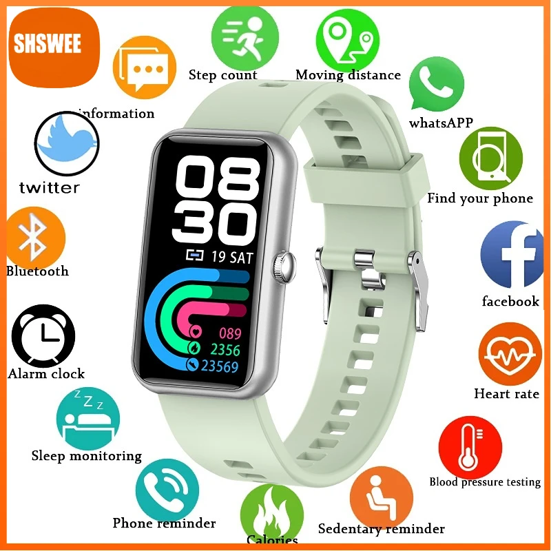 

New Ladies Smart Watch Women IP68 Waterproof Heart Rate Monitor Call Reminder Bluetooth Smartwatch Men For Ios Android