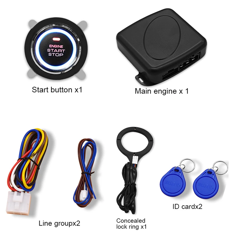 

Car Lock One Key Start RFID System Engine Ignition 12V Automatic
