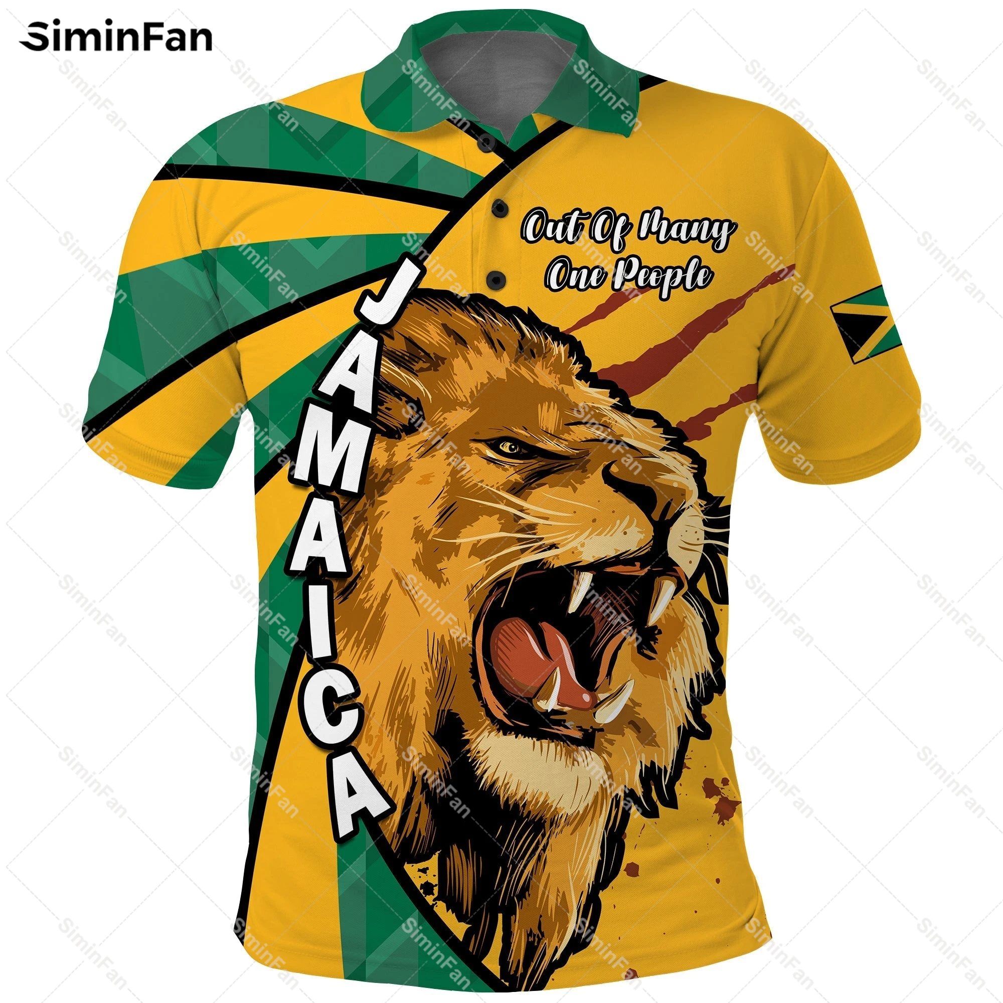 

Jamaica Lion Legend 3D All Over Printed Polo Shirts Mens Tennis Tshirt Summer Turndown Collar Tee Unisex Female Women Tops-3