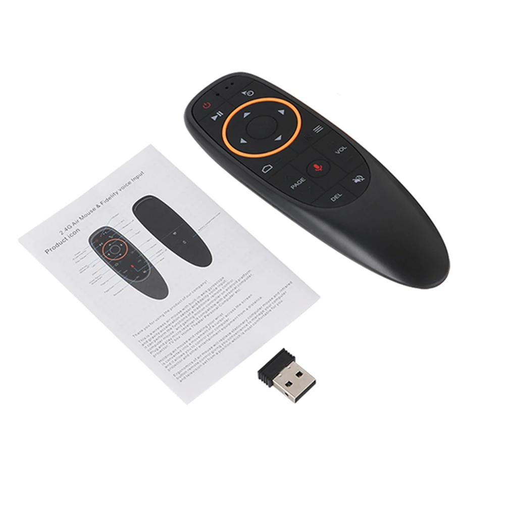 

Air Mouse Voice Control G10S with Gyro Sensing Game 2.4GHz Mini Wireless Smart Remote For Android TV Box PC
