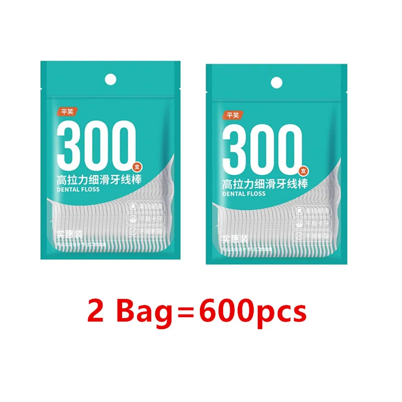 300/600/1500 шт. зубная нить