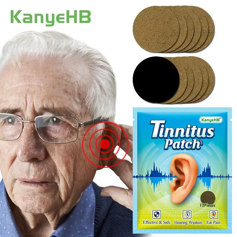 

12Pcs=1Bag Tinnitus Ear Patch Ear Ringing Relieve Health Care Ear Pain Ear Swelling Otitis Ear Care Herbal Medical Plaster W013