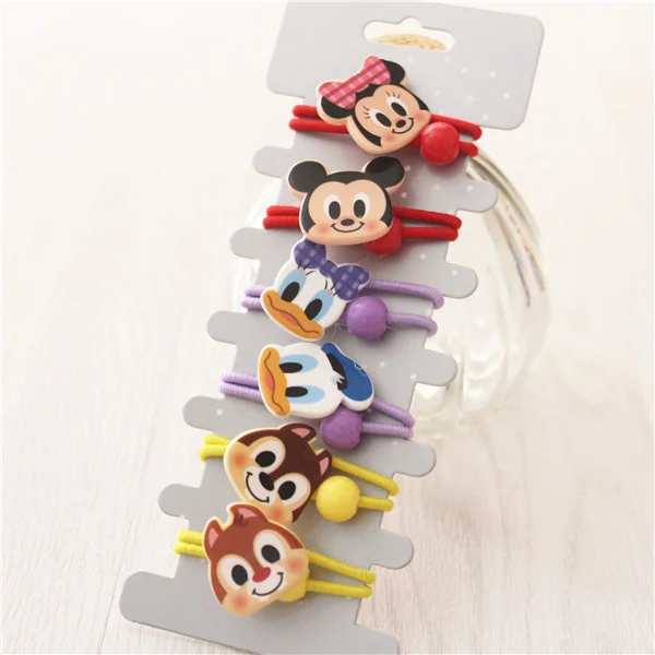 

6 шт., Детский Эластичный головной убор «Микки Маус»