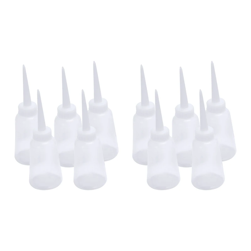 

10Pcs Industrial Plastic Glue Gel Oil Squeeze Bottle Dispenser 150Ml