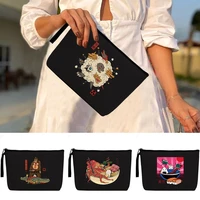 makeup bag fashion lady storage japan print make up cases environmentally friendly and reusable zipper wash beauty pouch
