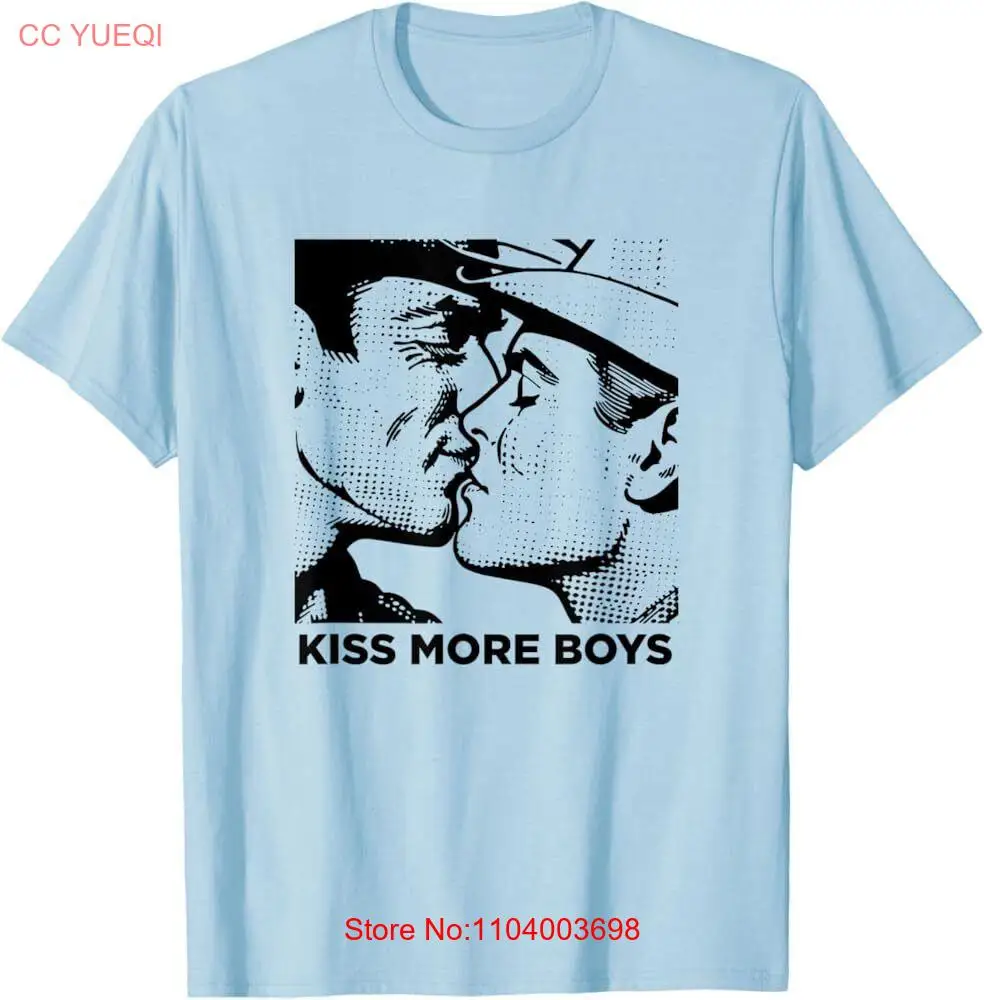 Футболка для геев-Kiss More Boys