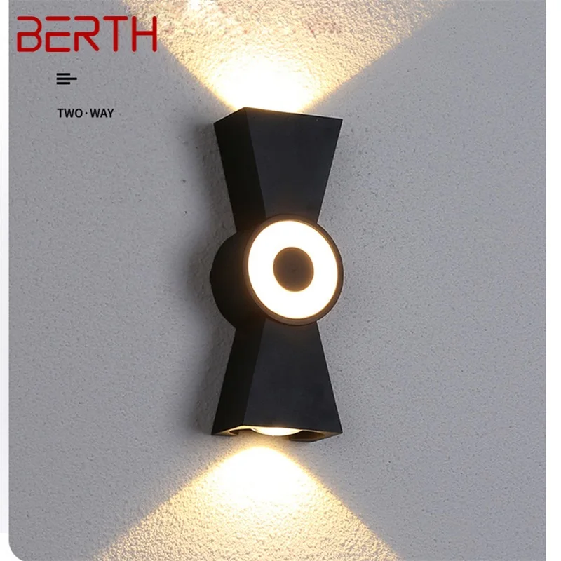 

BERTH Modern Wall Light Sconces Aluminum LED Wall Lamp Creative Decorative For Bedside Living Room Porch Corridor