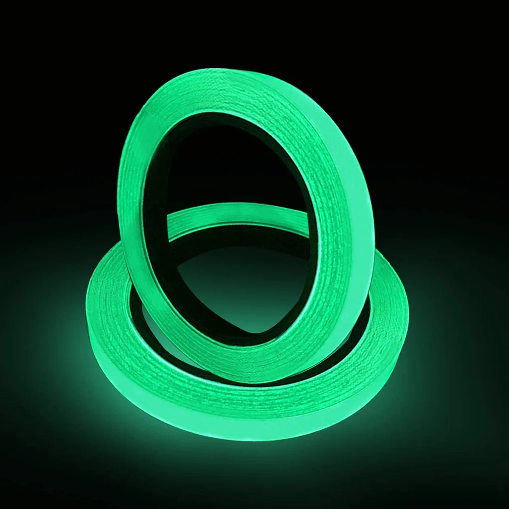 

2pcs Luminous Tape PET Waterproof Anti-friction Fluorescent Self Adhesive Tape 10mmx10m