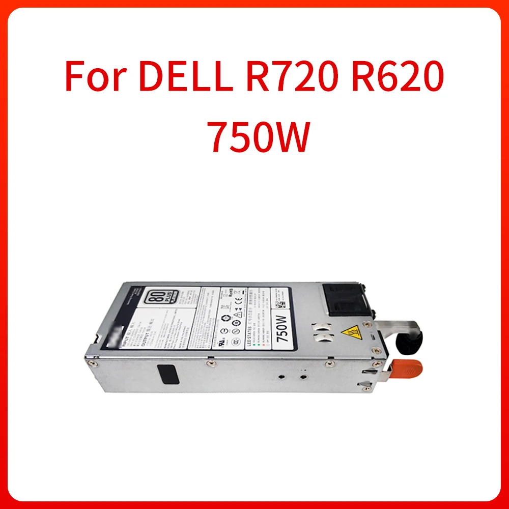 750W Server Power Supply CN-0CWKMX 079RDR 05NF18 06W2PW for Dell PowerEdge R720 R620 CWKMX 79RDR 5NF18 6W2PW 100% Original Test