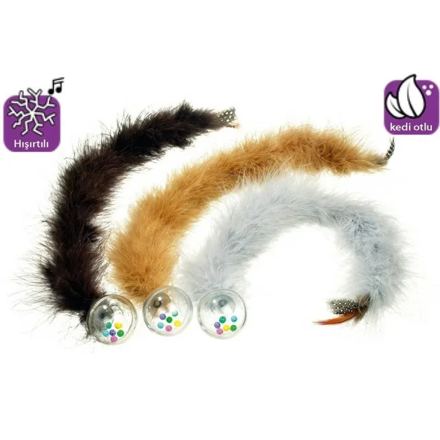 

Karlie Tailed Ball Rattle Cat Toy 45CM 474357857