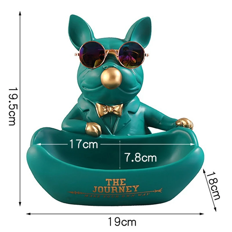 

BEAU-Bulldog фигурки животных, настольные украшения, коробка для хранения, модель собаки, скульптура, украшение для дома, аксессуары, лоток для хр...
