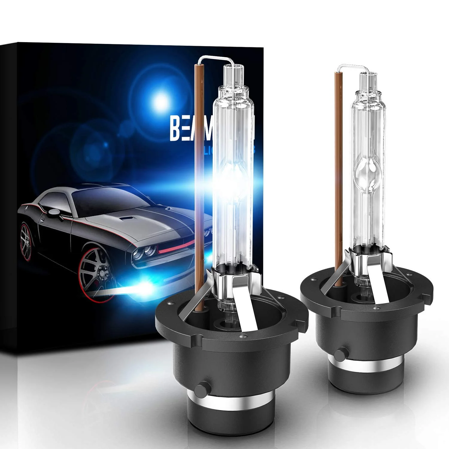 

BEAMTECH D4S HID Bulbs,Xenon Headlight Replacement 35W 6000K Pack of 2