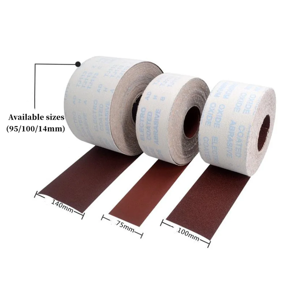 

1Meter 95/100/140mm Width Sandpaper Roll Flocking Hook & Loop Self-adhesive Gauze Sand Paper Sanding Abrasive Sheets 60-800 Grit