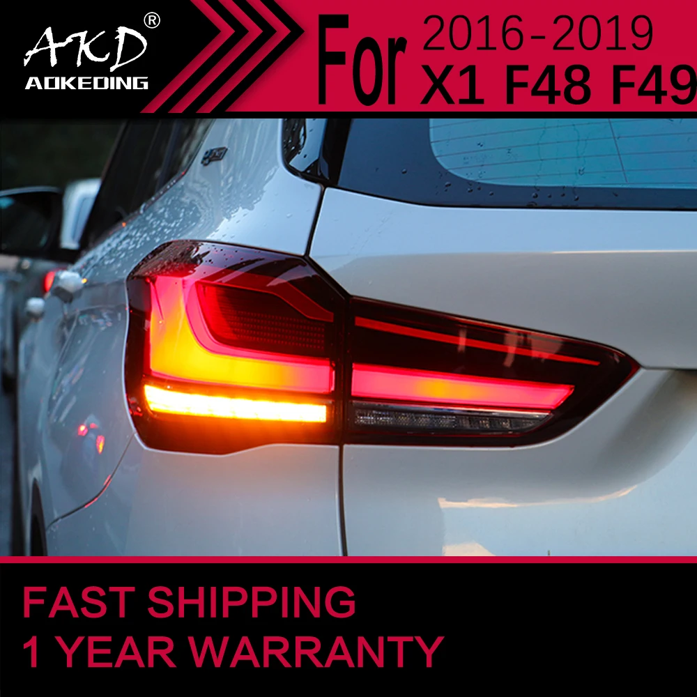 

Автомобильные фары для Bmw X1 F48 F49, светодиодный задний фонарь 2016-2020 X1, задний стоп-сигнал, тормозной сигнал, Drl, задние автомобильные аксессуары