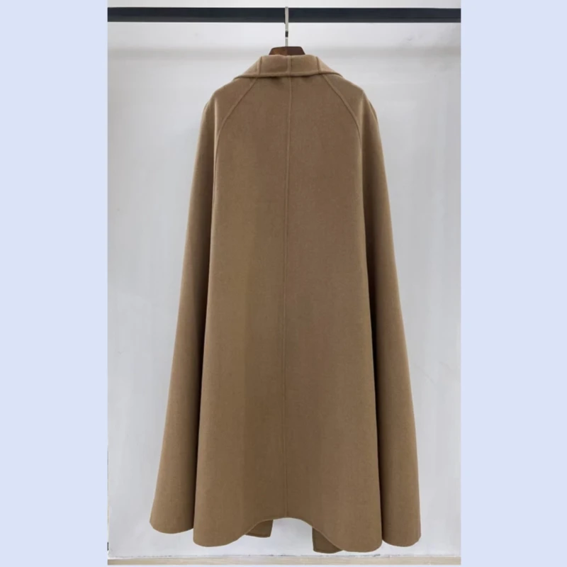 24-летняя новая накидка Nordic TT простое и свободное двустороннее шерстяное пальто