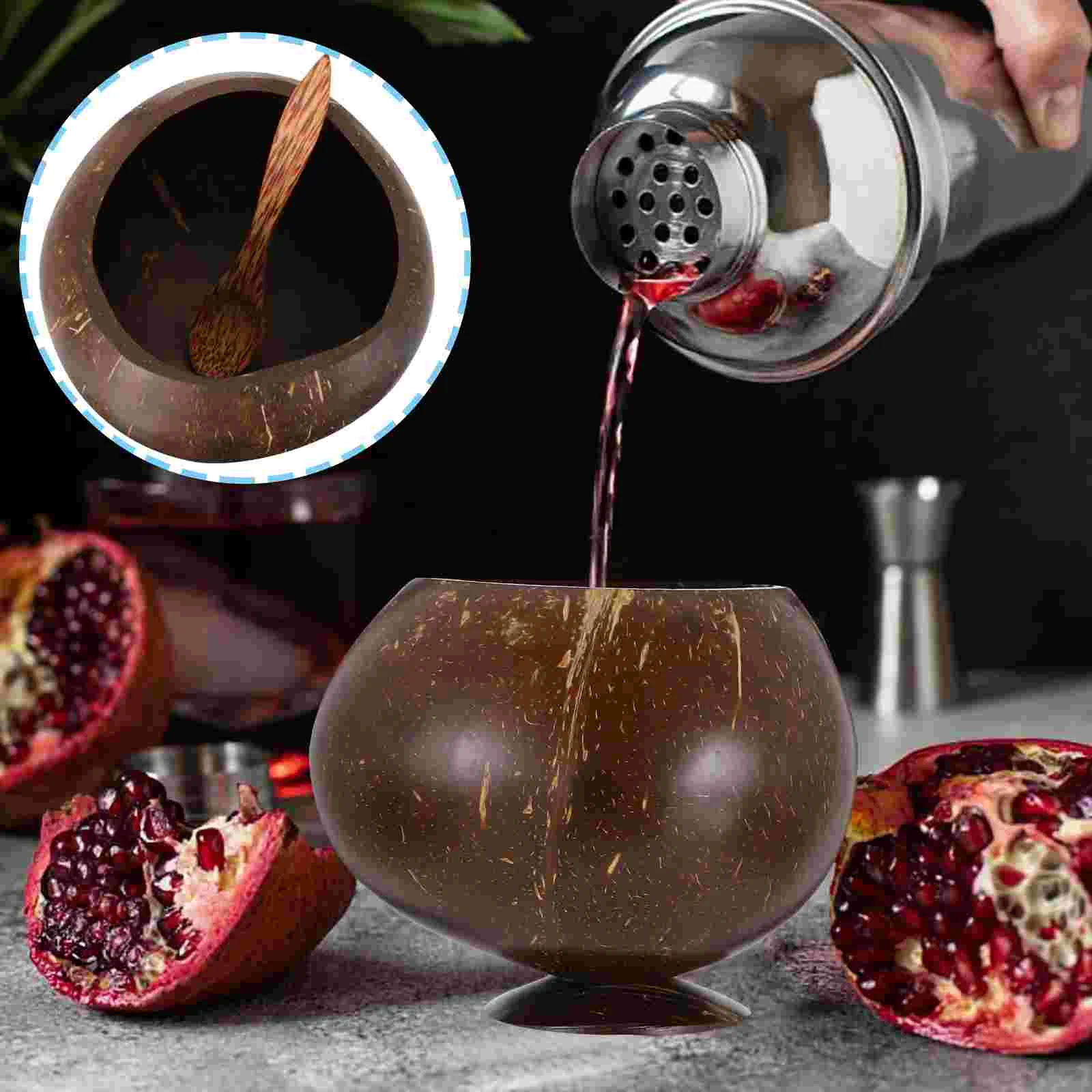 

1 Set Wood Cup Delicate Dessert Cup Fruit Ice Cream Cup Storage Cup