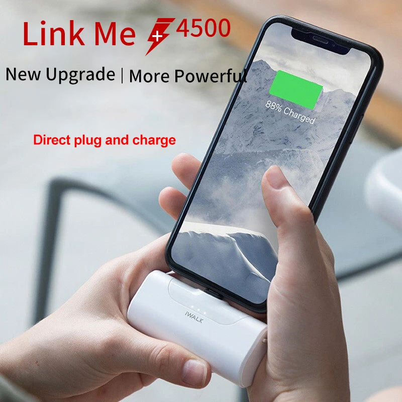 

IWALK Mini Power Bank 4500mAh Travel Portable Charger Business Type-C Lightning Cute Powerbank for Xiami Iphone Bateria Portatil