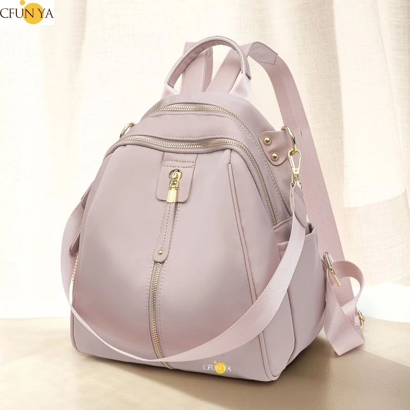 

CFUN YA Luxury 2023 New Women's Backpack Girls Designer Shoulder Bag PU Ladies Anti Theft Backpack Student Schoolbag Teen Bolsos