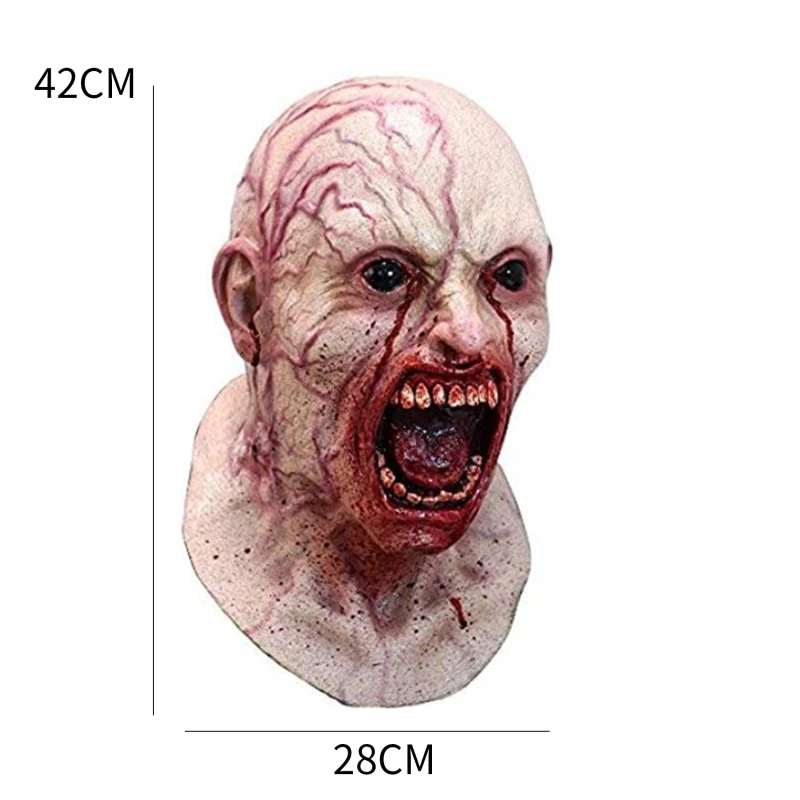 

Mask Horror Headgear Halloween Horror Mask Masquerade Ghastly Creepy Scary Party Props Cosplay Accessories