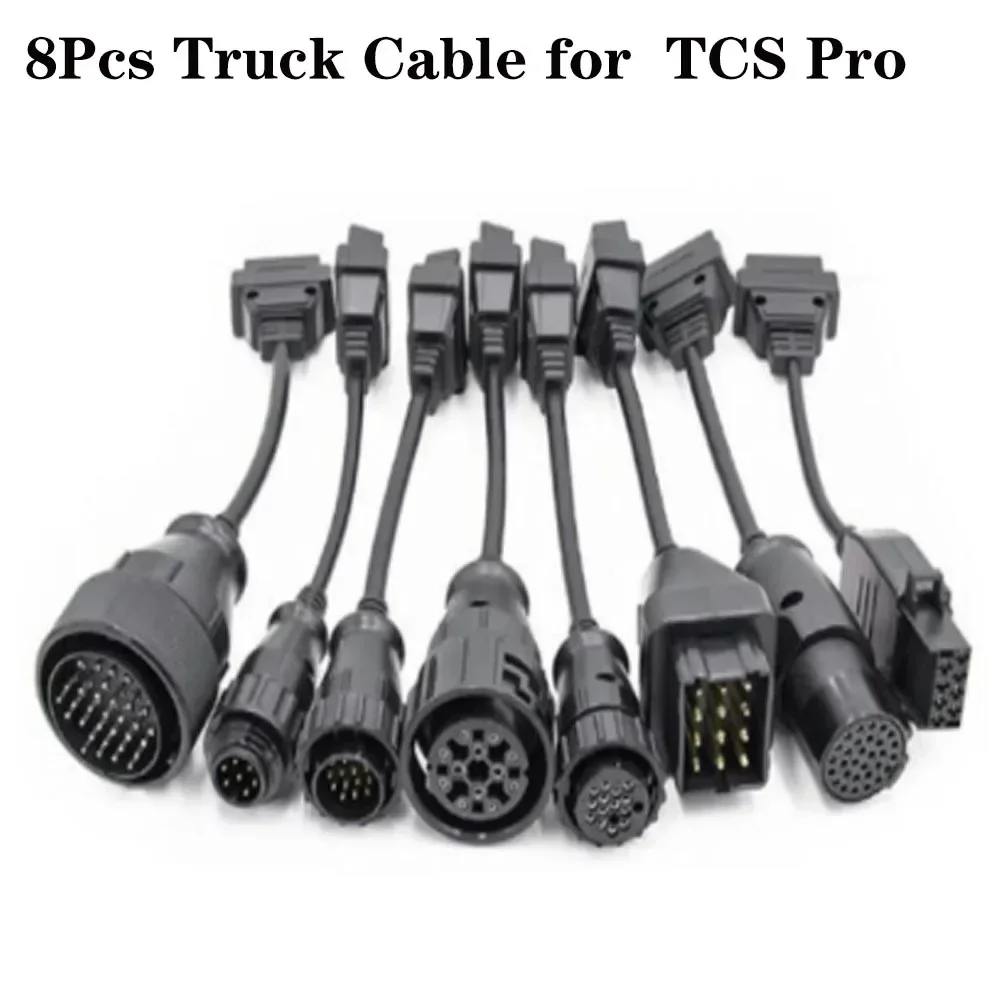 

Лучшая цена, грузовые кабели для 150 TCS Pro OBD2, полный набор, 8 шт., грузовые кабели, диагностический инструмент, соединительный кабель-адаптер для Renault/Volvo