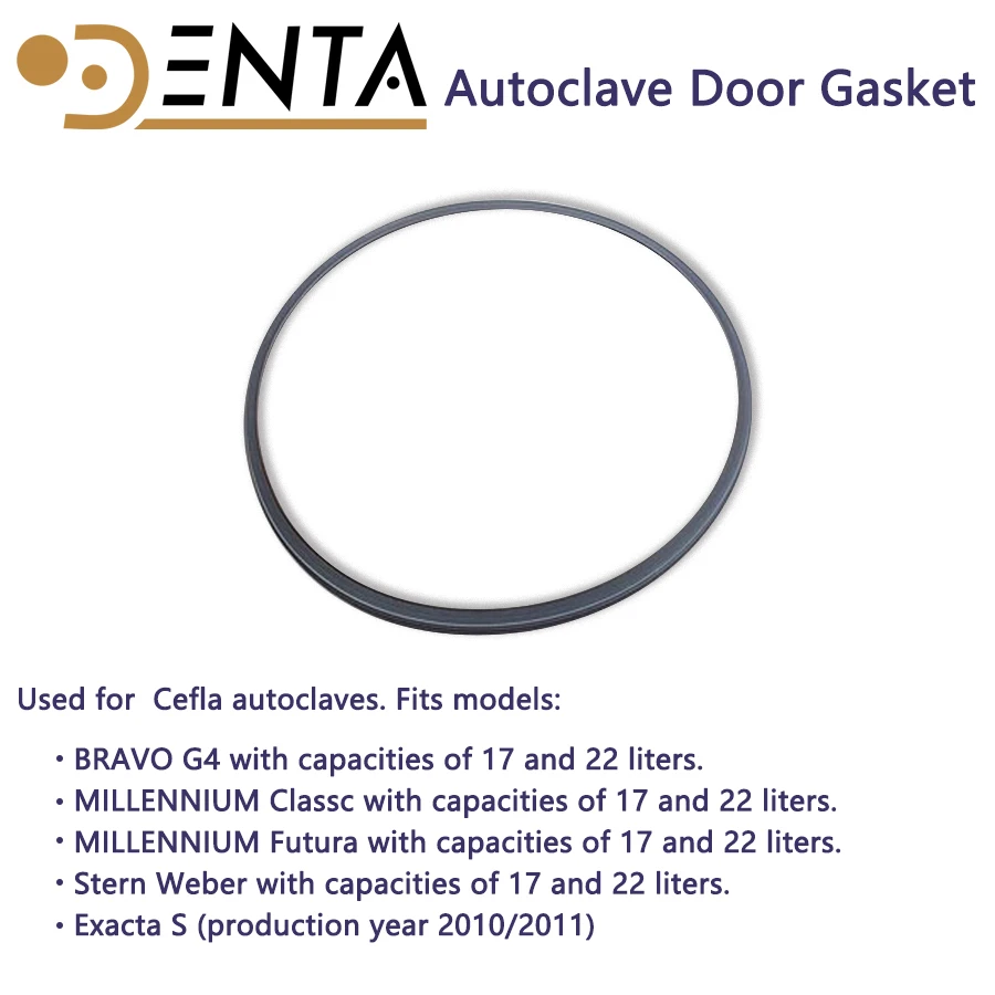 

11 # Mocom CEFLA BRAVO G4 MILLENNIUM Classc Futura Stern Weber 17л, 22 л Exacta S Прокладка двери автоклава Уплотнение стерилизации Камера