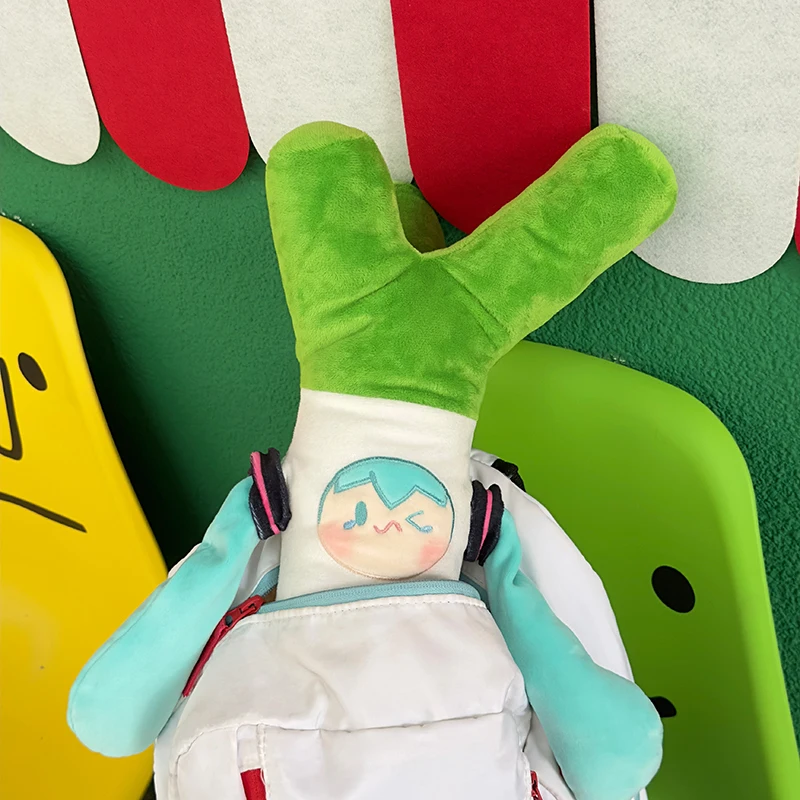 Двухмерная плюшевая кукла с Аниме Хацунэ Мику раздвижная зеленым луком подушка