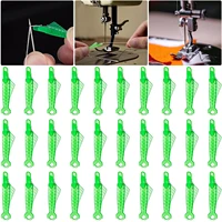20pcs fish type auto needle threader needle wire threader insertion tool sewing auto thread device for diy sewing accessories