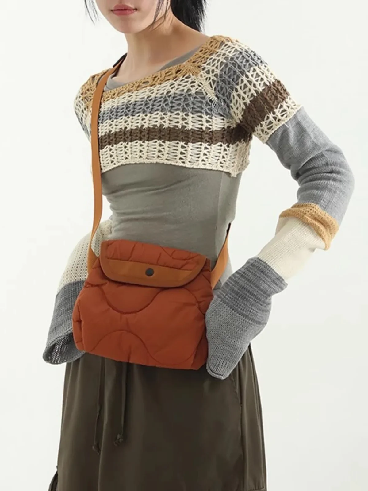 Miyagawa корейские нейлоновые маленькие сумки через плечо на одно повседневная