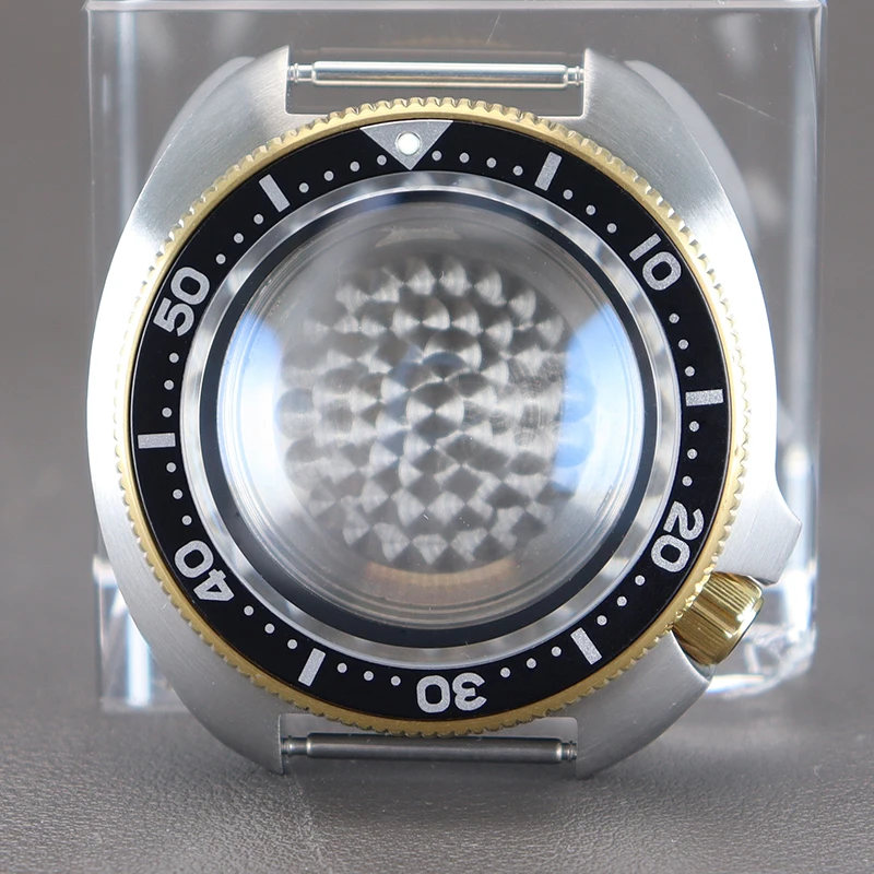 Корпуса мужских часов 44 мм SKX 6105 Детали Сапфировое стекло для Seiko NH35 NH36 Механизм 28 5