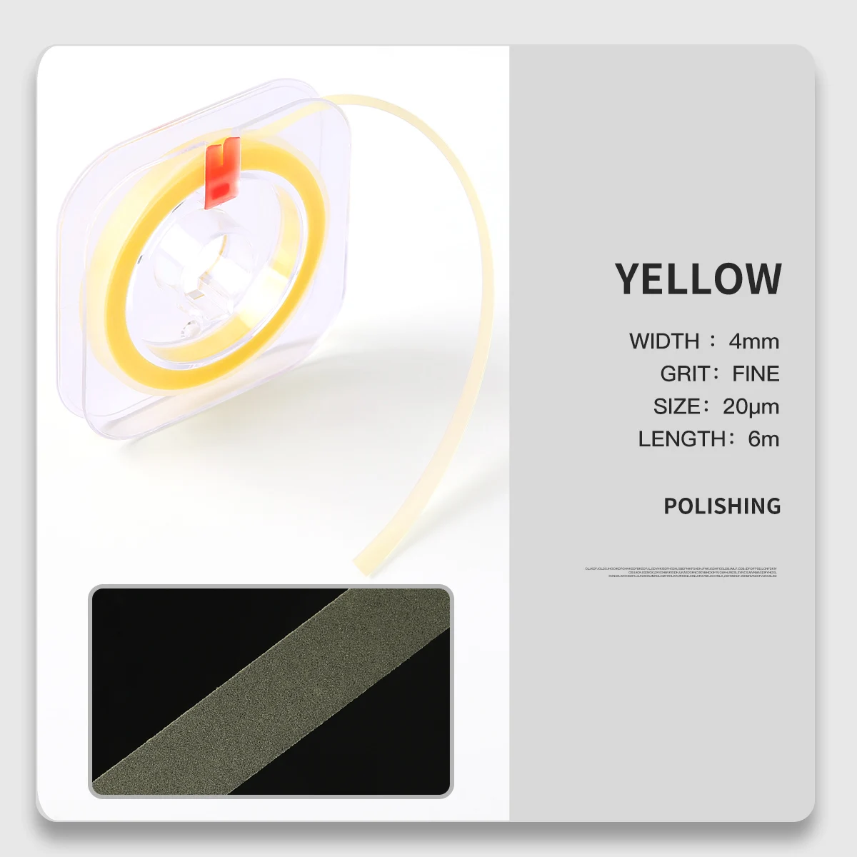 1Roll/Box Dental Polishing Strip 4mm*6m Tooth Interdental Resin Surface Grinding Whitening Sanding Tool Dentist Material - купить по