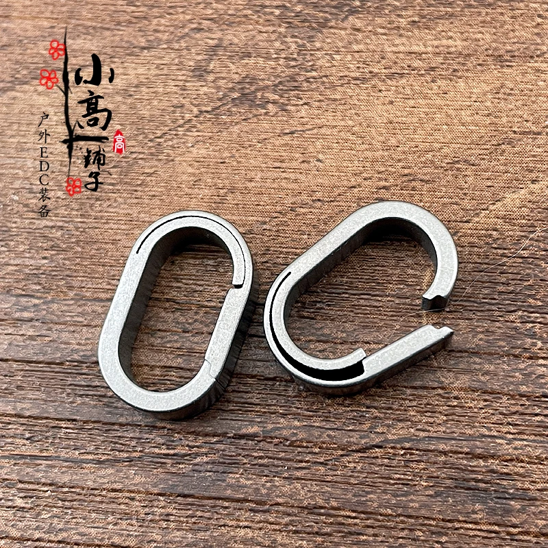 Уникальный дизайн кольцо для ключей из титанового сплава подвесной мини-ключ