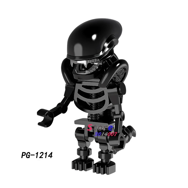 

Одиночная серия фильмов Скелет Череп инопланетянин одноглазный Циклоп омино змея строительные блоки модели Кирпичи игрушки для детей