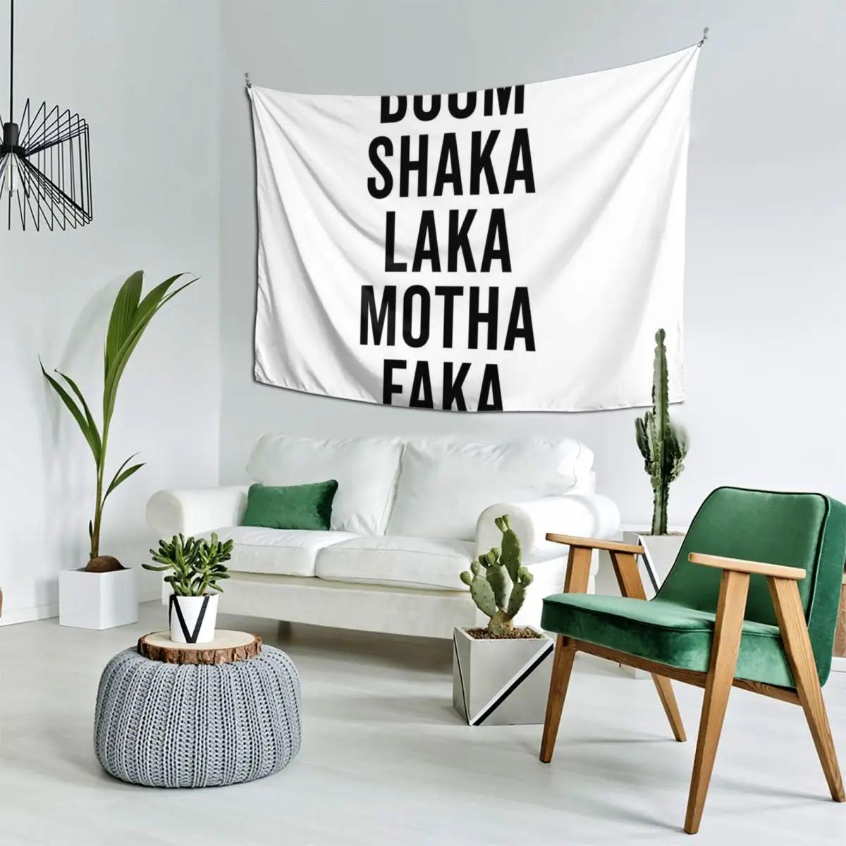 Boom Shaka Laka Забавный гобелен с цитатой на заказ Настенный для декора дома